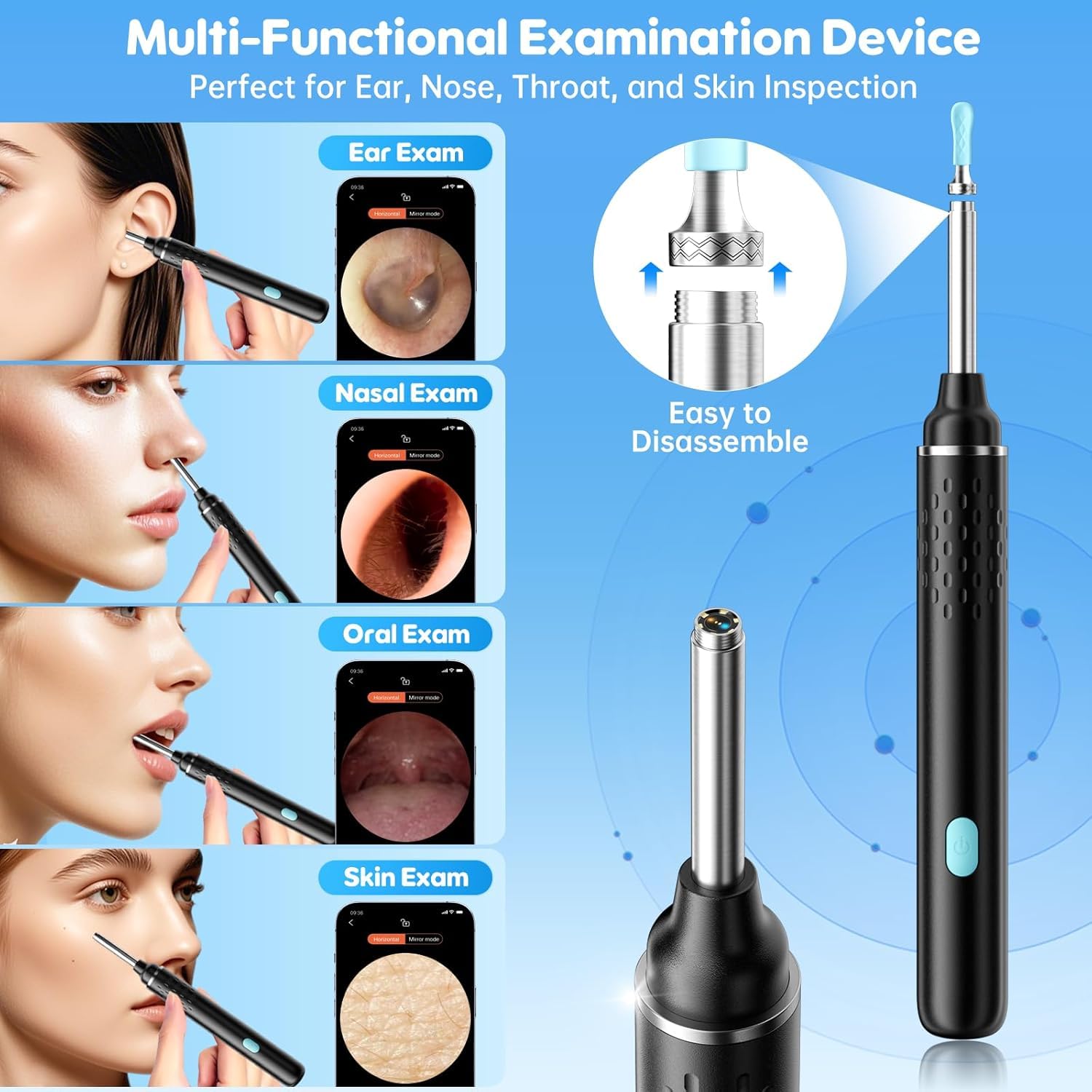 Smart Ear Wax Removal Tool kit with HD Endoscope Camera