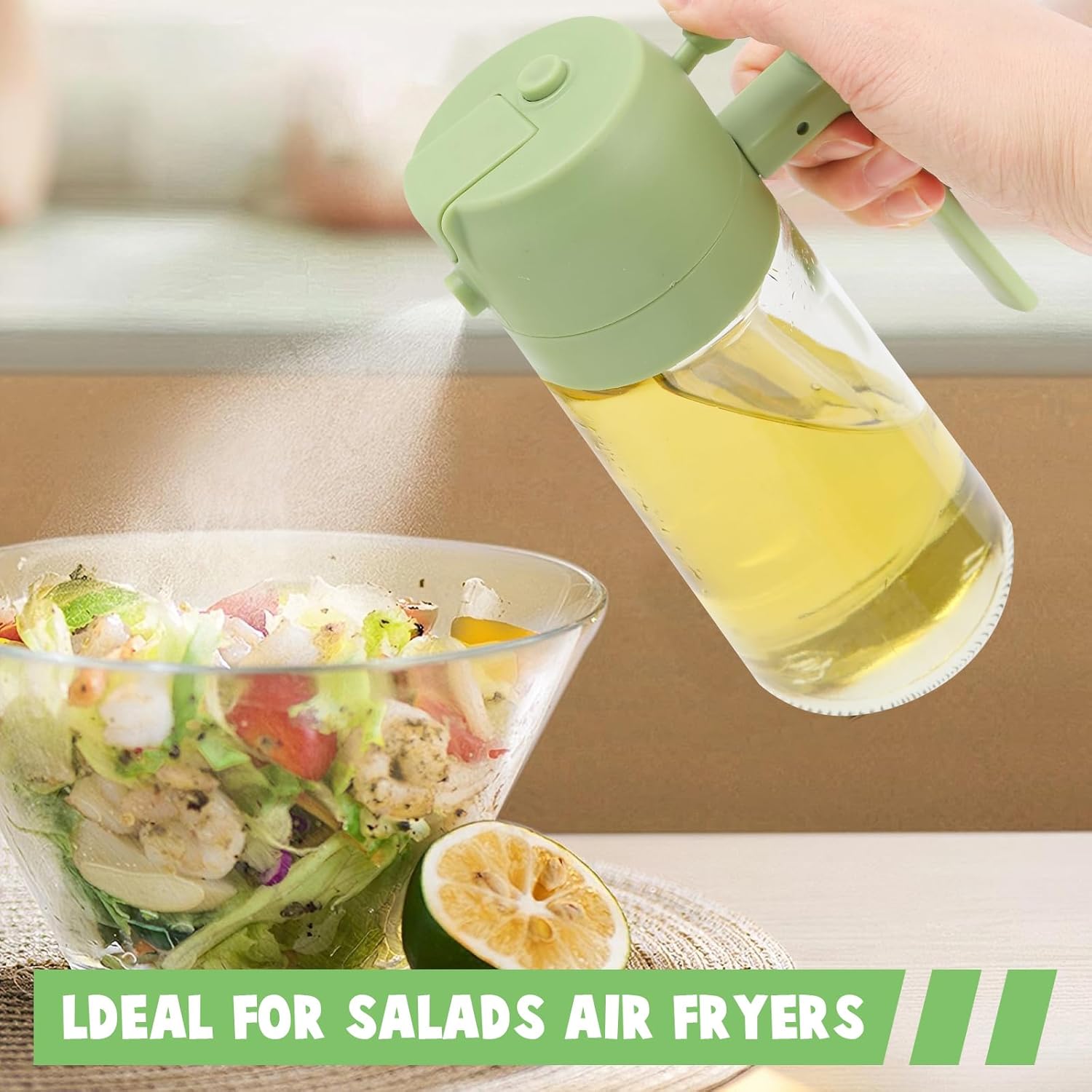 Oil Dispenser & Sprayer Bottle for Kitchen | 500 ml