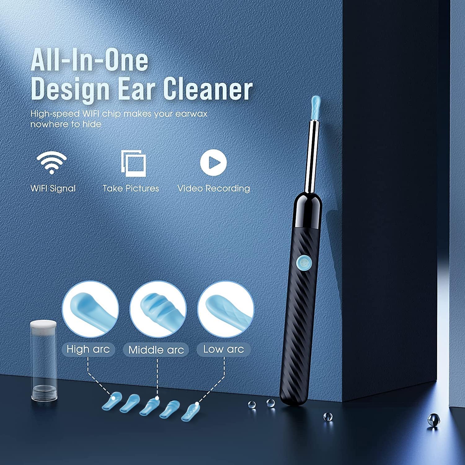 Smart Ear Wax Removal Tool kit with HD Endoscope Camera