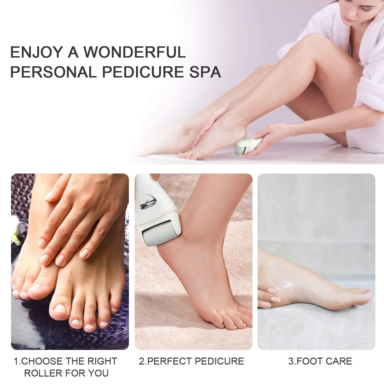 Electric Callus Remover - Rechargeable Foot File Pedicure tool