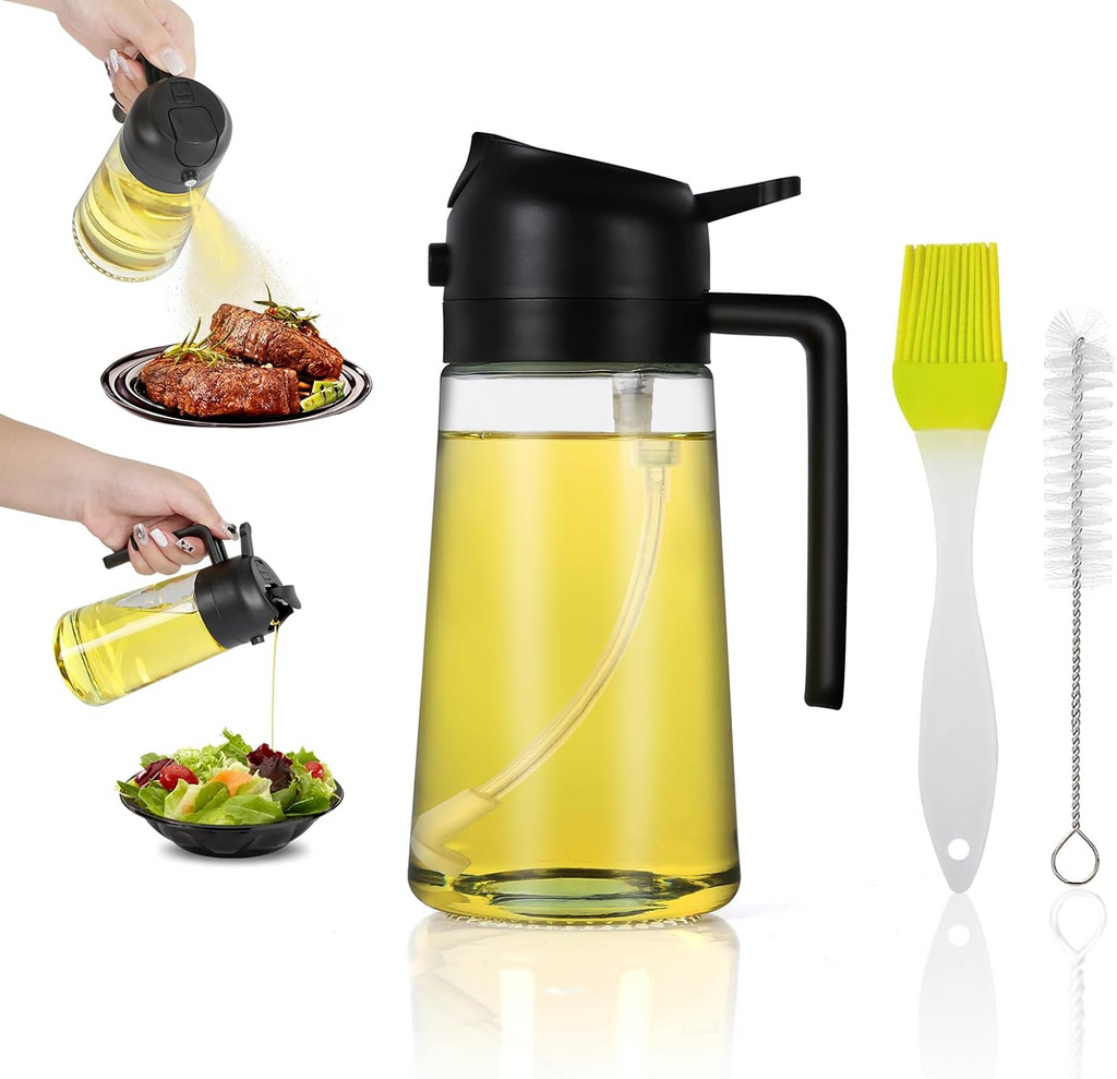 Oil Dispenser & Sprayer Bottle for Kitchen | 500 ml